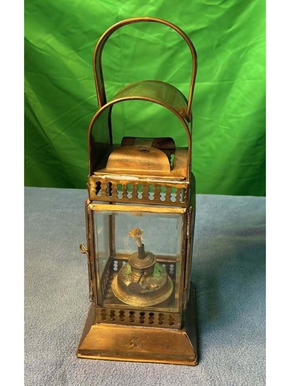 Vintage Brass Oil Lantern